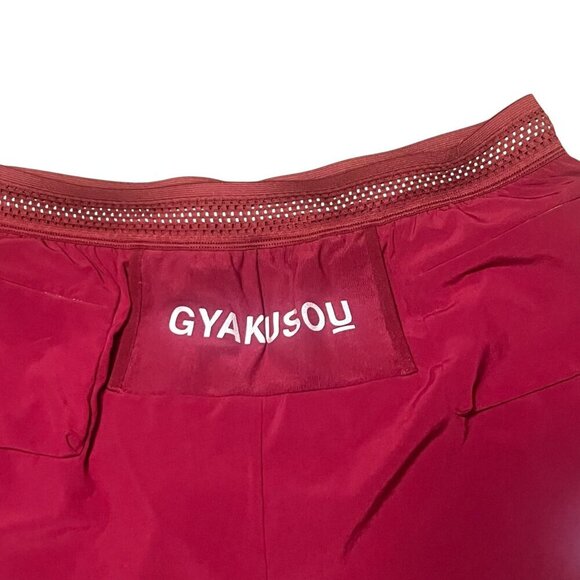 Nike Gyakusou Red Running Shorts With Reflective Logo & Pockets size medium - Picture 7 of 8